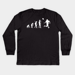 American Football Evolution Gift Kids Long Sleeve T-Shirt